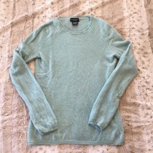 Sea foam green cashmere sweater